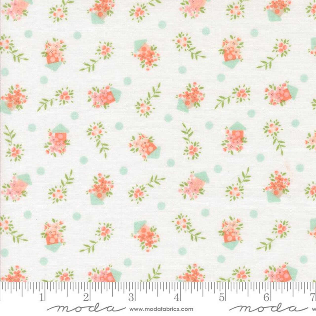 Fabric Moda Cloud Birdhouse Florals Abloom by the Quarter Yard 29213-11